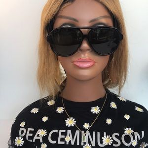 Gucci Aviator Green Lens Black/Havana Frame Sunglasses GG0463S-003-58